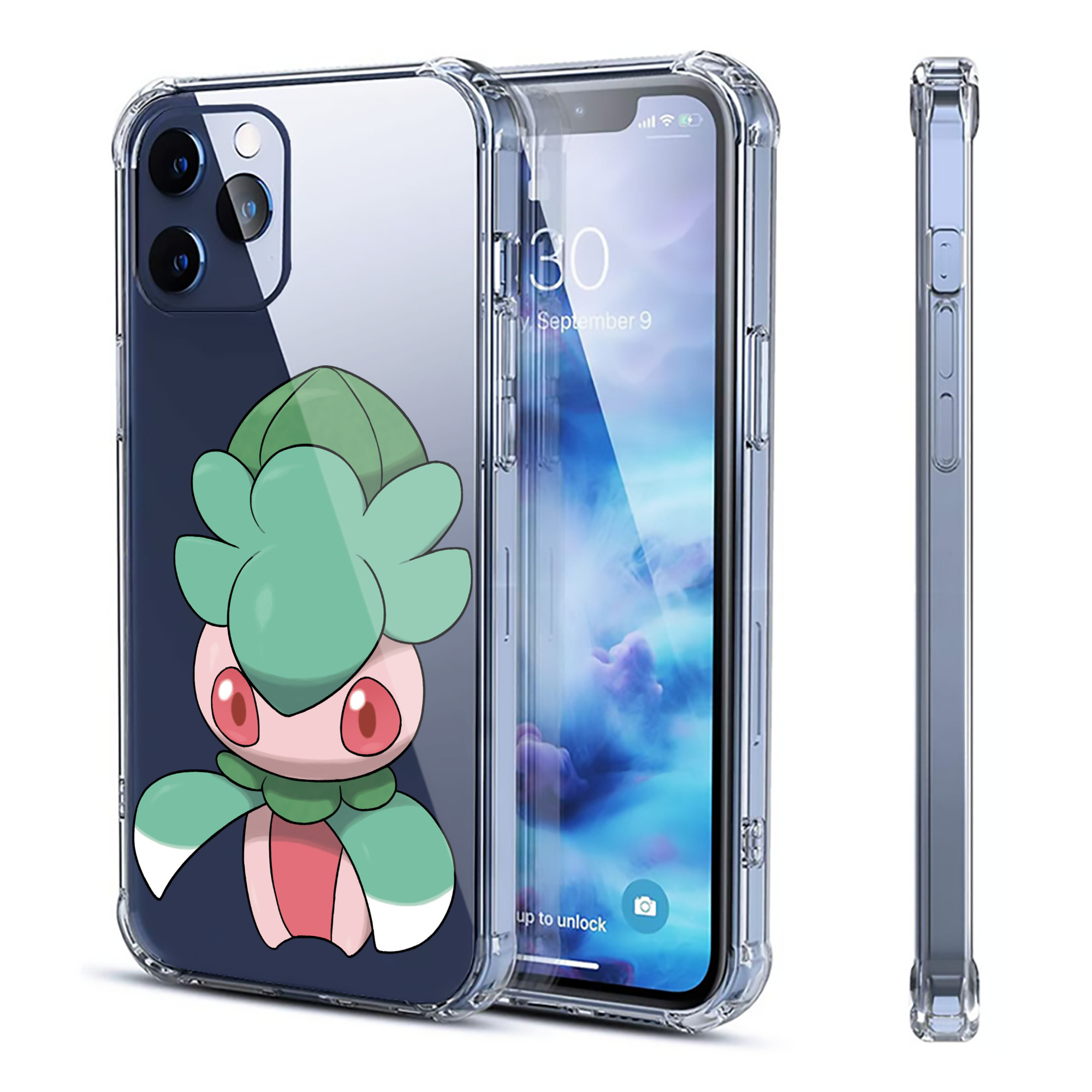 （画像用） ポケットモンスター Pokémon 【iPhone 12シリーズ対応】透明スマホケース（クリアソフトケース）